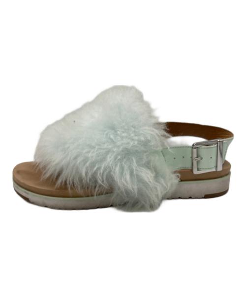 UGG（アグ）UGG (アグ) HOLLY ファーサンダル グリーン サイズ:SIZE 25の古着・服飾アイテム