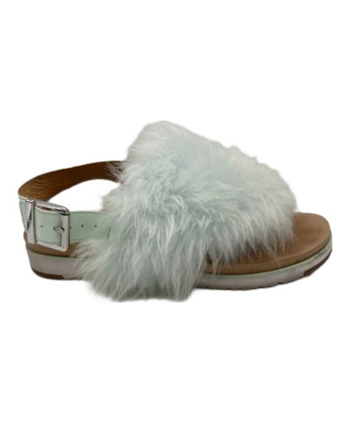 UGG（アグ）UGG (アグ) HOLLY ファーサンダル グリーン サイズ:SIZE 25の古着・服飾アイテム