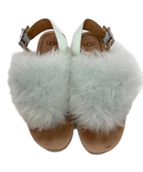 UGG（アグ）UGG (アグ) HOLLY ファーサンダル グリーン サイズ:SIZE 25の古着・服飾アイテム
