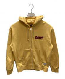 SCHOTT BROS.（ショットブロス）の古着「プリントジップパーカー」｜イエロー