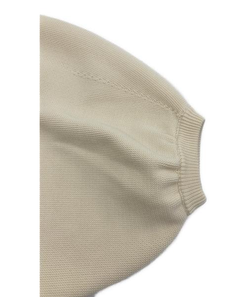 CLANE（クラネ）CLANE (クラネ) バルーンスリーブ ギャザー ニット アイボリー サイズ:Fの古着・服飾アイテム