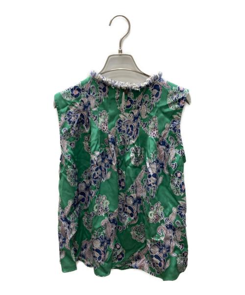 sea NEW YORK（シー ニューヨーク）sea NEW YORK (シー ニューヨーク) ノースリーブブラウス グリーン サイズ:SIZE 2の古着・服飾アイテム