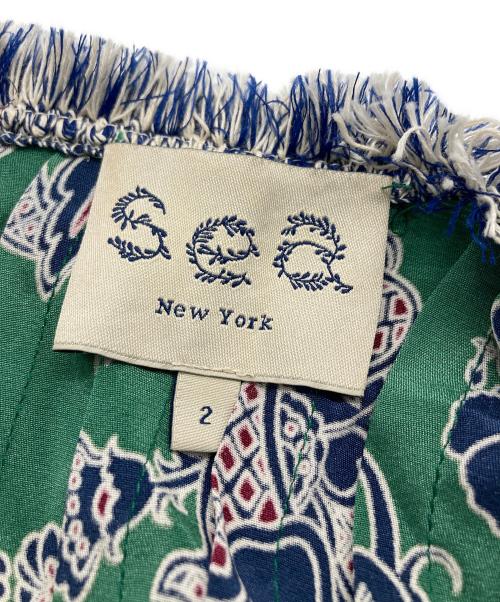 sea NEW YORK（シー ニューヨーク）sea NEW YORK (シー ニューヨーク) ノースリーブブラウス グリーン サイズ:SIZE 2の古着・服飾アイテム