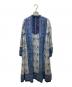 freada (フリーダ) インド木版キルティングワンピース ブルー サイズ:SIZE F：8000円