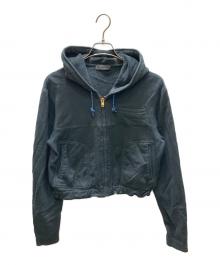 JIL SANDER（ジルサンダー）の古着「ショート丈ジップパーカー」｜ネイビー