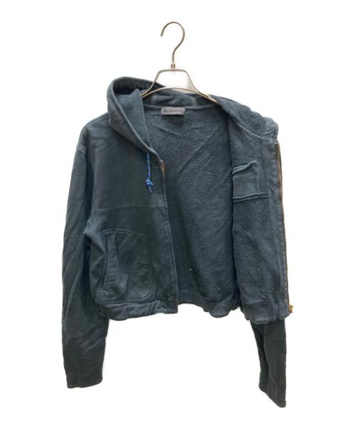 JIL SANDER（ジルサンダー）JIL SANDER (ジルサンダー) ショート丈ジップパーカー ネイビー サイズ:SIZE：Mの古着・服飾アイテム