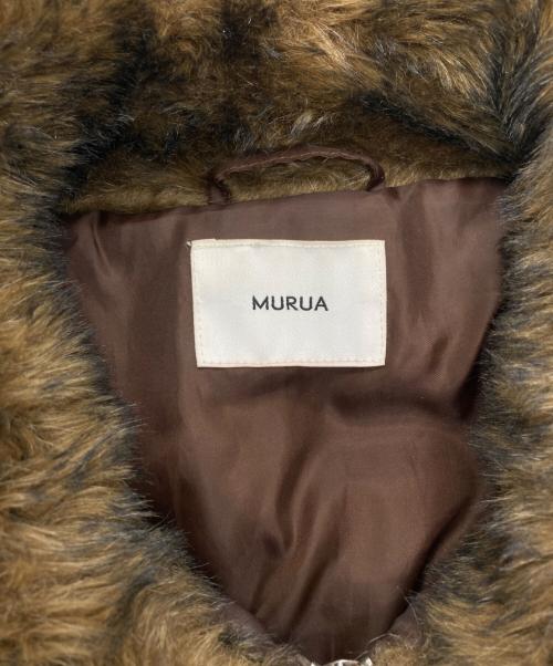 MURUA（ムルーア）MURUA (ムルーア) フェイクファーブルゾン ブラウン サイズ:freeの古着・服飾アイテム