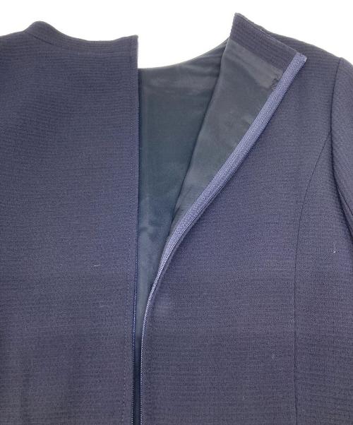 FOXEY（フォクシー）FOXEY (フォクシー) ジャスミン ウールブレンドワンピース ネイビー サイズ:SIZE 40の古着・服飾アイテム