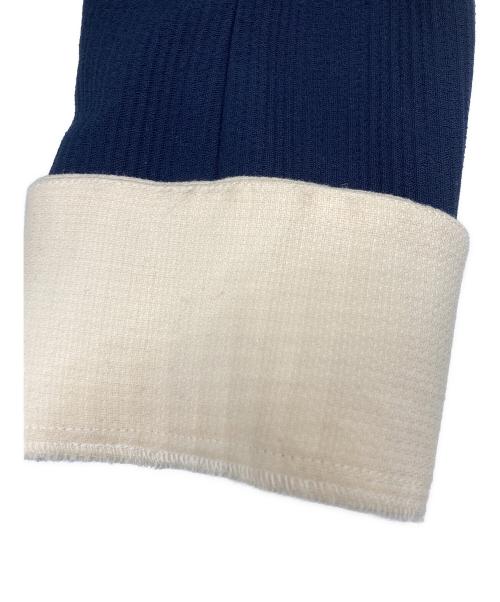 FOXEY（フォクシー）FOXEY (フォクシー) ジャスミン ウールブレンドワンピース ネイビー サイズ:SIZE 40の古着・服飾アイテム