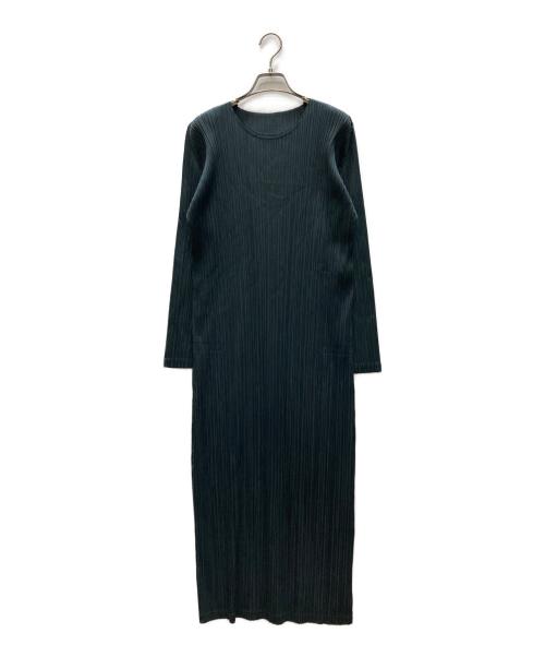 PLEATS PLEASE（プリーツプリーズ）PLEATS PLEASE (プリーツプリーズ) プリーツワンピース グレー サイズ:size　5の古着・服飾アイテム