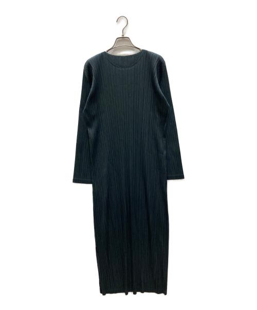 PLEATS PLEASE（プリーツプリーズ）PLEATS PLEASE (プリーツプリーズ) プリーツワンピース グレー サイズ:size　5の古着・服飾アイテム