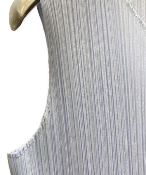 PLEATS PLEASE（プリーツプリーズ）PLEATS PLEASE (プリーツプリーズ) プリーツノースリーブワンピース ブルー サイズ:下記参照の古着・服飾アイテム