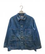 A.PRESSEアプレッセ）の古着「Denim Coverall Jacket　デニムカバーオールジャケット」｜インディゴ