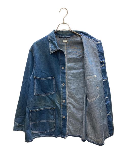 A.PRESSE（アプレッセ）A.PRESSE (アプレッセ) Denim Coverall Jacket　デニムカバーオールジャケット インディゴ サイズ:SIZE 3の古着・服飾アイテム