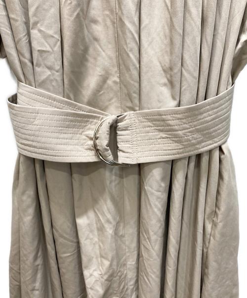 L'AUBE BLANC（ローブ ブラン）L'AUBE BLANC (ローブ ブラン) Balloon Sleeve Volume Dress ベージュ サイズ:SIZE Fの古着・服飾アイテム