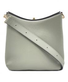 FURLA（フルラ）の古着「DANAE HOBO ダナエ ホーボー レザーショルダーバッグ」｜グリーン