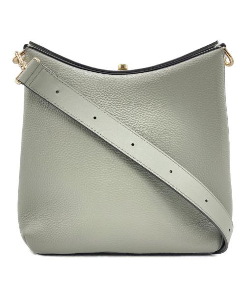 FURLA（フルラ）FURLA (フルラ) DANAE HOBO ダナエ ホーボー レザーショルダーバッグ グリーンの古着・服飾アイテム