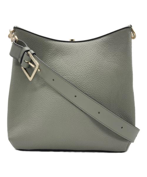 FURLA（フルラ）FURLA (フルラ) DANAE HOBO ダナエ ホーボー レザーショルダーバッグ グリーンの古着・服飾アイテム