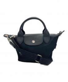 LONGCHAMP（ロンシャン）の古着「ル プリアージュ エナジー XS トップハンドルバッグ」｜ブラック