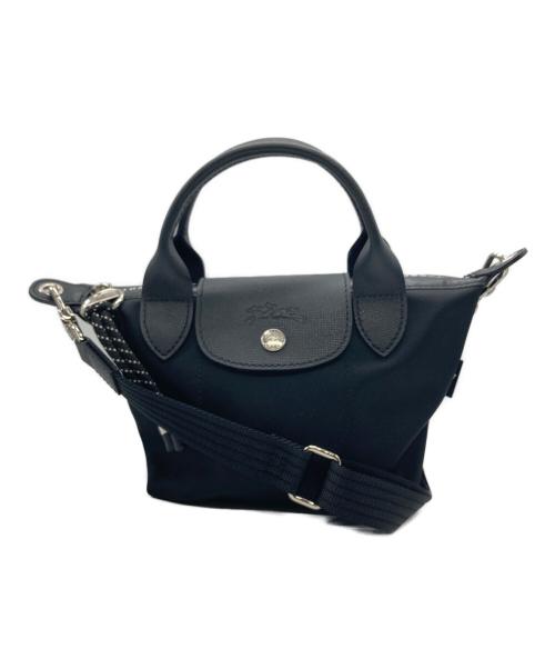 LONGCHAMP（ロンシャン）LONGCHAMP (ロンシャン) ル プリアージュ エナジー XS トップハンドルバッグ ブラックの古着・服飾アイテム