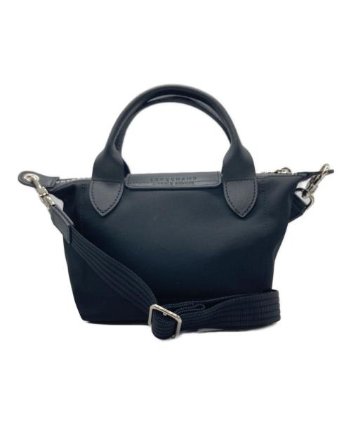 LONGCHAMP（ロンシャン）LONGCHAMP (ロンシャン) ル プリアージュ エナジー XS トップハンドルバッグ ブラックの古着・服飾アイテム