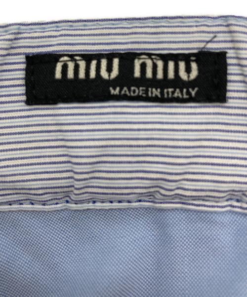 MIU MIU（ミュウミュウ）MIU MIU (ミュウミュウ) イージーパンツ ブルー サイズ:46の古着・服飾アイテム
