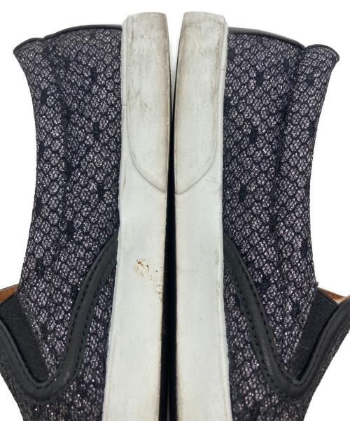 JIMMY CHOO（ジミーチュウ）JIMMY CHOO (ジミーチュウ) ラメスリッポン ブラック サイズ:35 1/2の古着・服飾アイテム