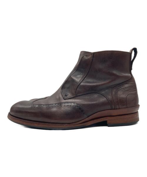 Timberland（ティンバーランド）Timberland (ティンバーランド) ウィングチップブーツ ブラウン サイズ:7.5Wの古着・服飾アイテム