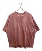 TIGHTBOOTH PRODUCTIONタイトブースプロダクション）の古着「PONTE POCKET S/S T-SHIRT」｜ピンク