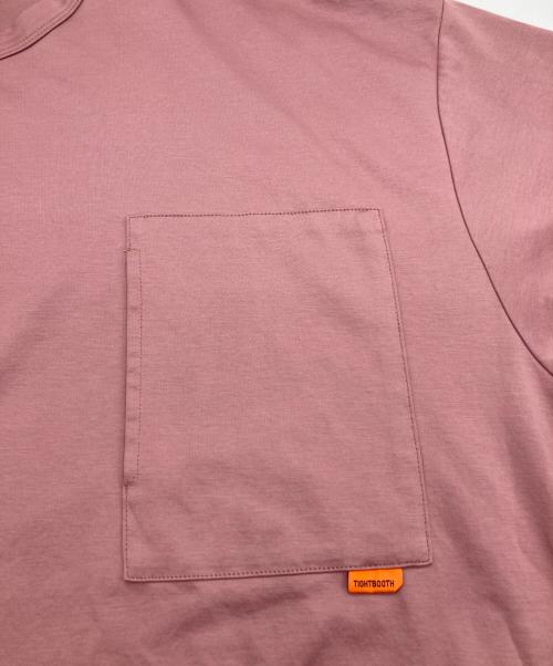 TIGHTBOOTH PRODUCTION（タイトブースプロダクション）TIGHTBOOTH PRODUCTION (タイトブースプロダクション) PONTE POCKET S/S T-SHIRT ピンク サイズ:Lの古着・服飾アイテム