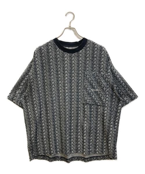 TIGHTBOOTH PRODUCTION（タイトブースプロダクション）TIGHTBOOTH PRODUCTION (タイトブースプロダクション) PILE T-SHIRT ブラック×ホワイト サイズ:Lの古着・服飾アイテム