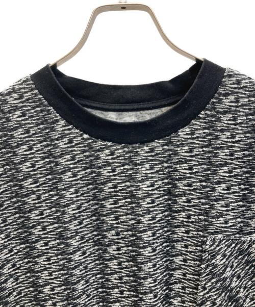 TIGHTBOOTH PRODUCTION（タイトブースプロダクション）TIGHTBOOTH PRODUCTION (タイトブースプロダクション) PILE T-SHIRT ブラック×ホワイト サイズ:Lの古着・服飾アイテム