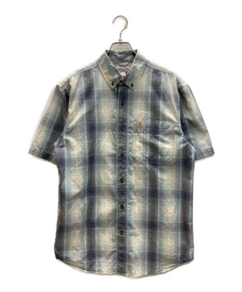 CarHartt（カーハート）CarHartt (カーハート) オンブレチェックシャツ ブルー サイズ:Mの古着・服飾アイテム