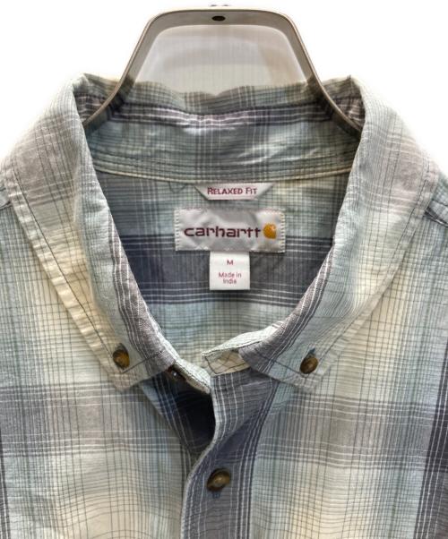 CarHartt（カーハート）CarHartt (カーハート) オンブレチェックシャツ ブルー サイズ:Mの古着・服飾アイテム