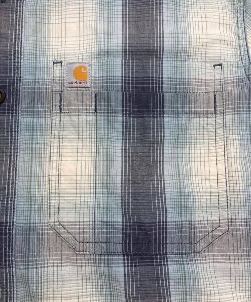 CarHartt（カーハート）CarHartt (カーハート) オンブレチェックシャツ ブルー サイズ:Mの古着・服飾アイテム
