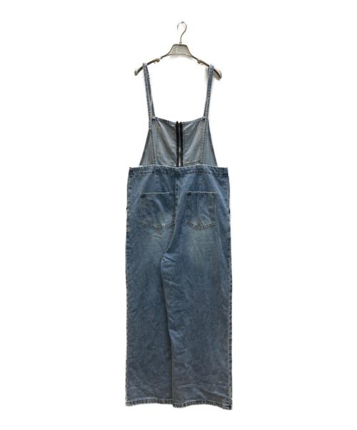 IAMALPHA（イアム）IAMALPHA (イアム) フロントジップストラップデザインデニムサロペット インディゴ サイズ:Fの古着・服飾アイテム