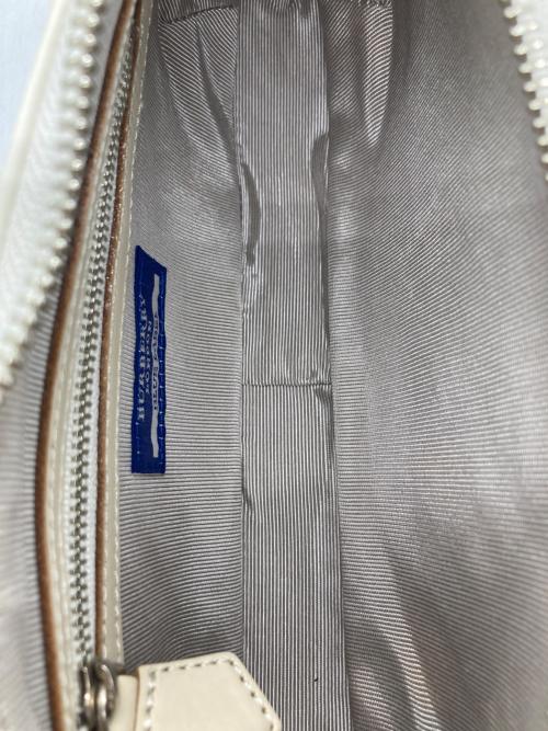 BURBERRY BLUE LABEL（バーバリー ブルー レーベル）BURBERRY BLUE LABEL (バーバリー ブルー レーベル) ワンショルダー ハンドバッグ ブルー×ホワイトの古着・服飾アイテム