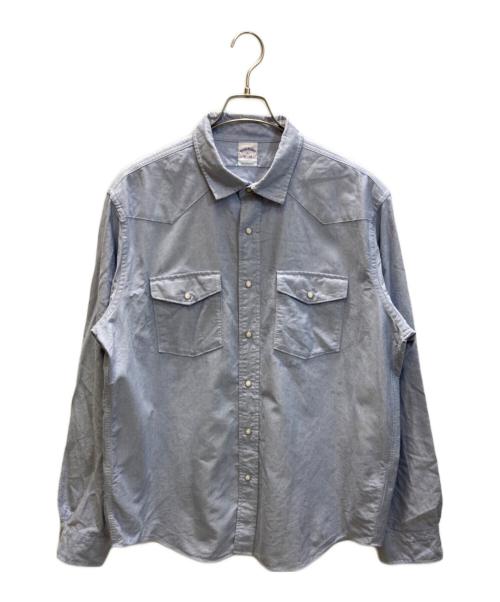 BROOKS BROTHERS（ブルックスブラザーズ）BROOKS BROTHERS (ブルックスブラザーズ) オックスフォードフライデーウエスタンシャツ ブルー サイズ:Lの古着・服飾アイテム