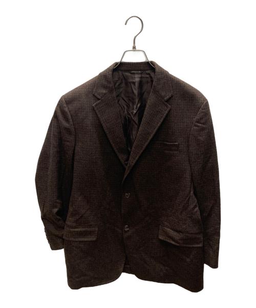 Fine Cloth by FOX BROTHERS（ファイン・クロス・バイ・フォックス・ブラザーズ）Fine Cloth by FOX BROTHERS (ファイン・クロス・バイ・フォックス・ブラザーズ) フランネル 3Bジャケット ブラウン サイズ:記載無しの古着・服飾アイテム