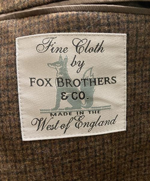 Fine Cloth by FOX BROTHERS（ファイン・クロス・バイ・フォックス・ブラザーズ）Fine Cloth by FOX BROTHERS (ファイン・クロス・バイ・フォックス・ブラザーズ) フランネル 3Bジャケット ブラウン サイズ:記載無しの古着・服飾アイテム