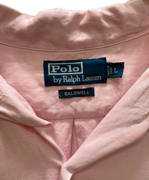 POLO RALPH LAUREN（ポロ・ラルフローレン）POLO RALPH LAUREN (ポロ・ラルフローレン) オープンカラーシルクリネンシャツ ピンク サイズ:Lの古着・服飾アイテム