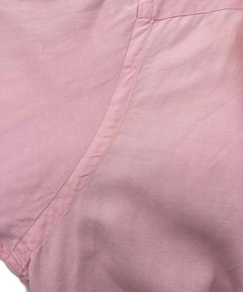 POLO RALPH LAUREN（ポロ・ラルフローレン）POLO RALPH LAUREN (ポロ・ラルフローレン) オープンカラーシルクリネンシャツ ピンク サイズ:Lの古着・服飾アイテム