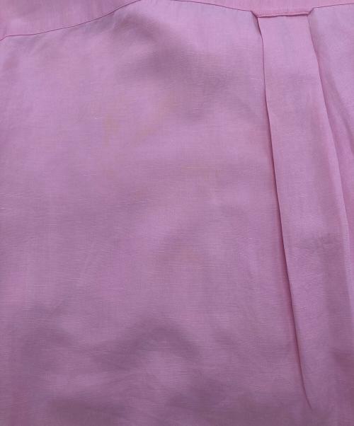 POLO RALPH LAUREN（ポロ・ラルフローレン）POLO RALPH LAUREN (ポロ・ラルフローレン) オープンカラーシルクリネンシャツ ピンク サイズ:Lの古着・服飾アイテム