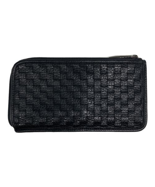 ATAO（アタオ）ATAO (アタオ) Slimo スリモ メッシュ L字ファスナー財布 ブラックの古着・服飾アイテム