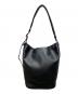 object.io（オブジェクツアイオー）の古着「ESSENTIAL DAYILY LEATHER HOBO MEDIUM エッセンシャル デイリー レザー ホーボー ミディアム ショルダーバック」｜ブラック