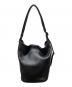 object.io (オブジェクツアイオー) ESSENTIAL DAYILY LEATHER HOBO MEDIUM エッセンシャル デイリー レザー ホーボー ミディアム ショルダーバック ブラック：35000円
