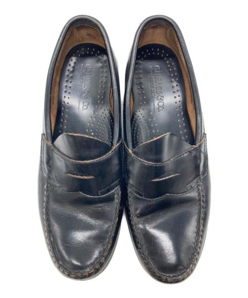 G.H.BASS（ジーエイチバス）G.H.BASS (ジーエイチバス) コインローファー ブラック サイズ:SIZE 8  1/2  Dの古着・服飾アイテム