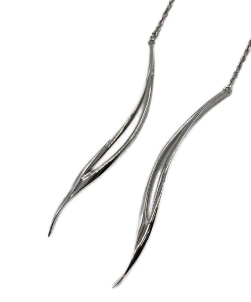 STAR JEWELRY（スタージュエリー）STAR JEWELRY (スタージュエリー) WAVE Pierced Earrings K10 WHITEの古着・服飾アイテム