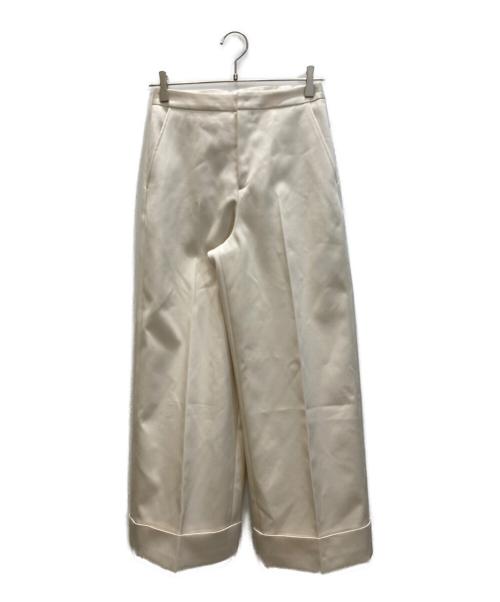 SALON adam et rope'（サロンアダムエロペ）SALON adam et rope' (サロンアダムエロペ) ワイドパンツ アイボリー サイズ:Mの古着・服飾アイテム
