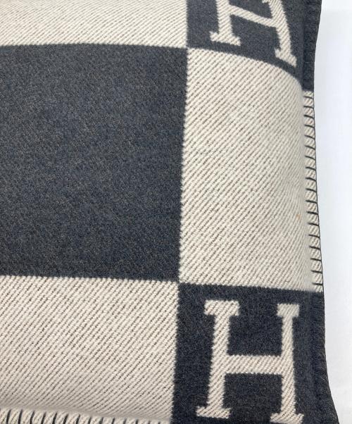 HERMES（エルメス）HERMES (エルメス) Hロゴ クッション ブラック サイズ:下記参照の古着・服飾アイテム